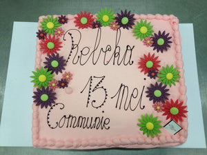 Eerste communie - roze taart